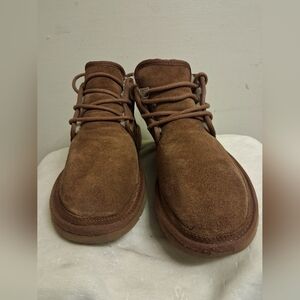 Men's Brown UGG Suede SHEEPSKIN Boots Size 11